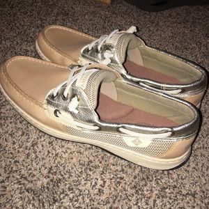 Women’s Metallic Gold Sperry’s